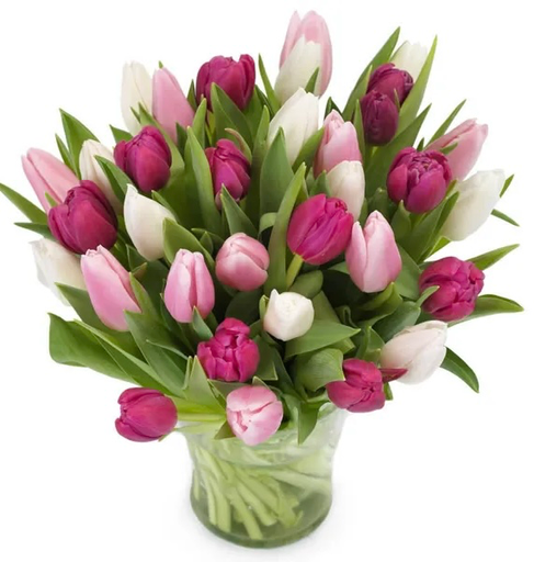 Boeket tulp mix pastel